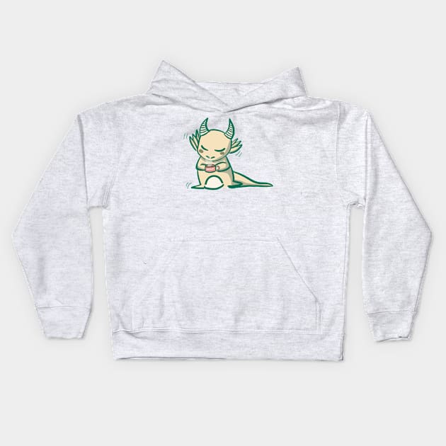 tea dragon Kids Hoodie by goblinbabe